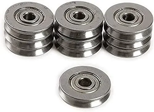 Dtacke 5pc 5x22x5mm/0.19"x0.86"x0.19" V Groove Bearing 5mm V Groove Sealed Ball