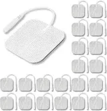 TENS Unit Pads 2&#034;X2&#034; 3rd Gen Reusable Latex-Free Replacement Pads Electrode P...