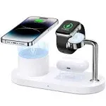 Magnetic Wireless Charger for iPhone: 3 in 1 Charging Station for Multiple Devic