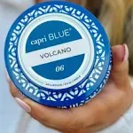 Volcano Tin Candle Blue