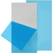 Lswteiz 2Pack 6061 T651 Aluminum Sheet Metal 6 x 12 x 1/32(0.0315”) inch Flat Plain Aluminum Plate Covered with Protective Film, Heat TREATABLE Rectangle