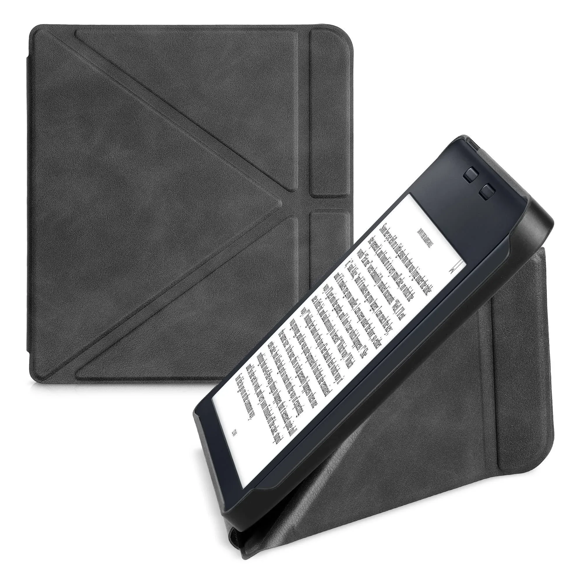 Origami Case Compatible with Kobo Libra 2 Case - Slim PU Leather Cover with Stan