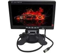 7 Inches TFT Color LCD Car Rear View Camera Monitor Support