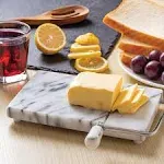 Fox Run Cheese Slicer - Marble - White