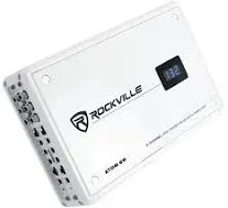 Rockville Atom 8 Channel 3500 Watt Marine/Boat Amplifier Amp W/Bluetooth