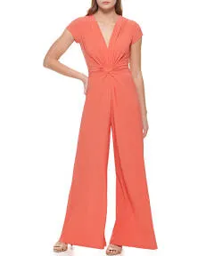 Vince Camuto Twist Front Jumpsuit Women's