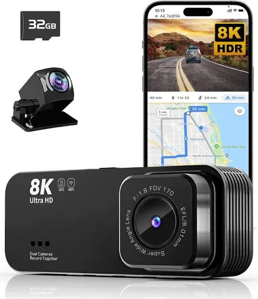 Dash Cam with Front and Rear