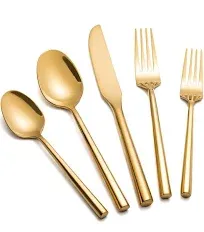 Kelenfer Gold Stainless Steel Flatware Set