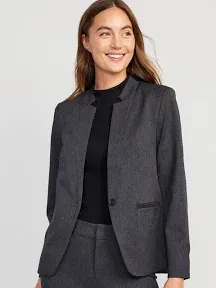 Old Navy Women's Heathered Twill Pixie Blazer