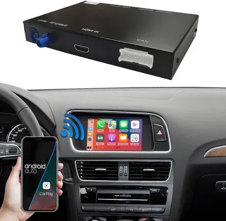 Road Top Wireless Carplay Android Auto for Audi A4 A5 S4 S5 RS4 RS5 Q5 2008-2...