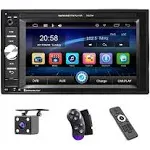 UNITOPSCI Double Din Car Stereo Car Multimedia Player Bluetooth Audio and Calling 6.2 Inch Lcd Touchscreen Monitor