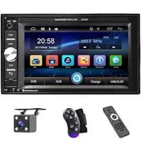 UNITOPSCI Double Din Car Stereo Car Multimedia Player Bluetooth Audio and Calling 6.2 Inch Lcd Touchscreen Monitor