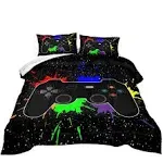 Z.Jian HOME Gaming Comforter for Boys Teen,Game Contoller Bedding Set for Boy...