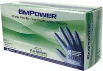 Adenna Empower 8 mil Nitrile Powder-Free Exam Gloves Blue XL (EPW448)