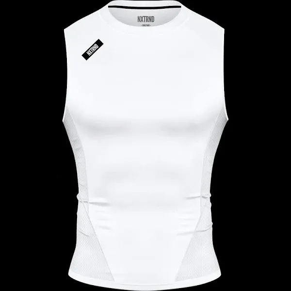 Nxtrnd Core Men's Compression Shirt, Sleeveless T-Shirt, Sportswear for Football