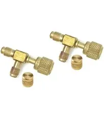 CPS AVT45 1/4" SAE M x 1/4" SAE Female Knurl x 1/4" SAE male 3-Pack