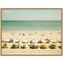 Seaside 3 (Beach) by Carina Okula Framed Canvas Art