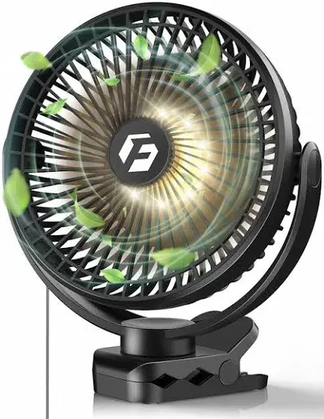 FRIZCOL 12000mAh 8 Inch Portable Clip On Fan