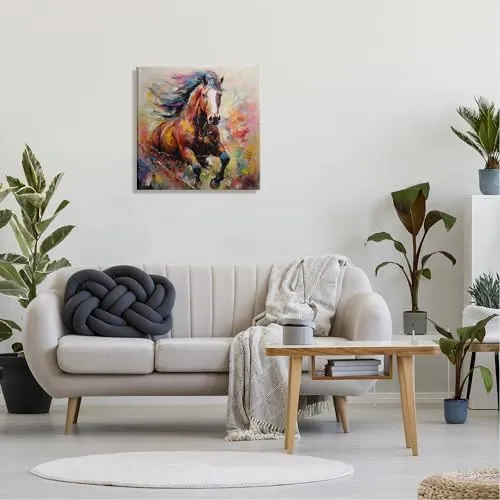 Stupell Industries Vivid Horse Galloping Canvas Wall Art by Irena Orlov