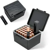 28 Slots Aa Double A Battery Case Holder With Removable Battery Tester Waterresi