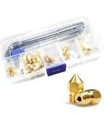 MK8 Nozzles 24 pcs 3D Printer Extruders Brass Nozzles 0.2mm, 0.4mm,0.6mm, 0.8...