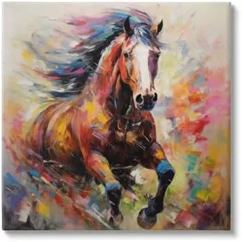 Stupell Industries Vivid Horse Galloping Canvas Wall Art by Irena Orlov