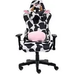 Techni Sport TS85 Cow Print LUXX Series Gaming Chair