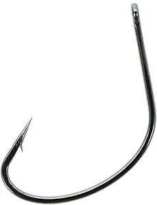 Gamakatsu 51412 Shiner Loose Fit Fishing Hooks with NS Black Finish, Size 2/0, 6-Pack