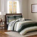 Madison Park Essentials Saben Complete Comforter Set - Taupe, Queen