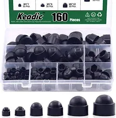 Keadic Bolt Covers Screw Caps Plastic Nut Assortment Kit