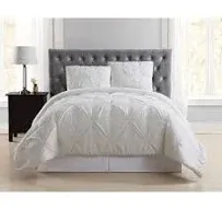 Truly Soft Everyday 3-Piece Full/Queen 3Pcs. Duvet Cover Set Pinch Pleated New @