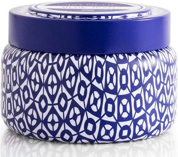 Aspen Bay Capri Blue Volcano Printed Tin Candle