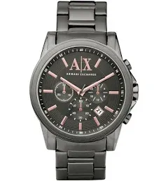 Armani Exchange AX1514 45mm Dark Gray Stainless Steel Mens Watch( Needs Battery)