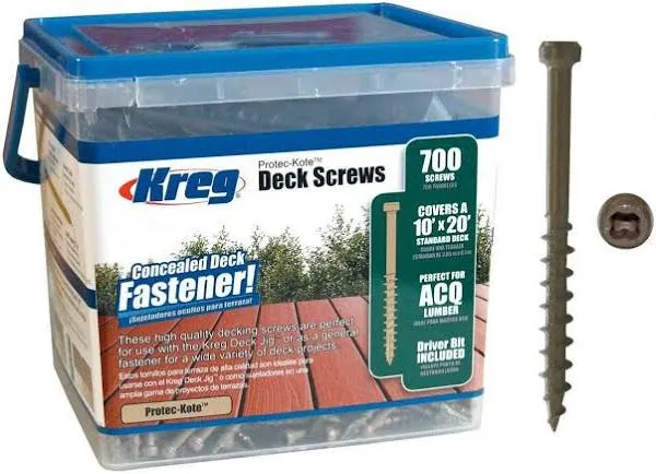 Kreg Protec-Kote 2” Deck Screws - SDK-C2W-700