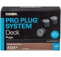 Starborn Industries Pro Plugs for TimberTech Azek Decking - 100 Count