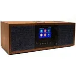 Grace Digital Mondo Elite Duo Smart Internet Radio Bluetooth Wi-Fi 7-Day Alarm Microphone Free (Walnut)