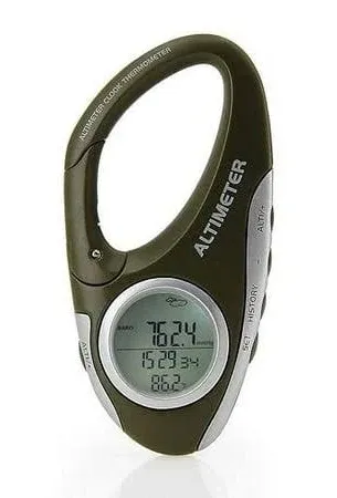 AMTAST Barometer Altimeter Thermometer Metric Altitude Monitor for Climbing Camping Outdoor Sports, Multi-function with Backlight