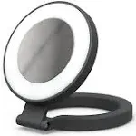 ShiftCam SnapLight - LED Selfie Ring Light with Four Brightness Settings and Built in Battery - Magnetic Mount Snaps on to Any Phone - Flippable Design (Midnight)