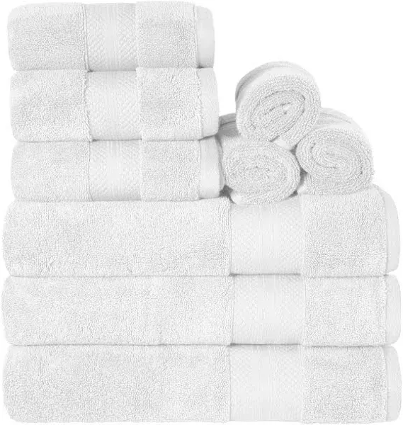 Turkish Cotton Assorted 9-Piece Towel Set