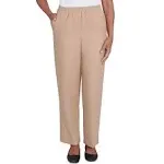 Alfred Dunner Women's Classic Pants, Tan 10