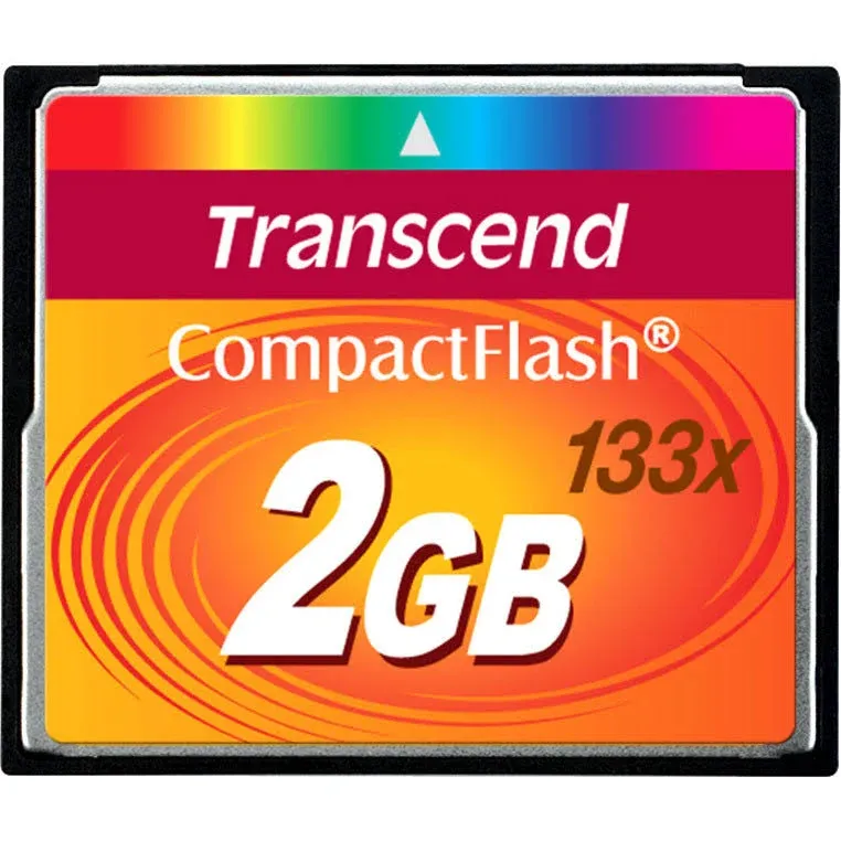 Transcend 8GB CompactFlash Memory Card 133x (TS8GCF133) Size: 8 GB, Model: TS8GCF133, Gadget & Electronics Store