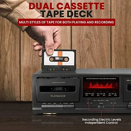 Pyle Dual Cassette Deck Stereo