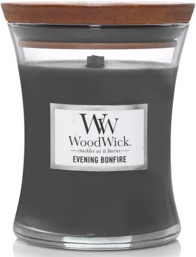 WoodWick Evening Bonfire Medium Hourglass Candle, 9.7 oz.