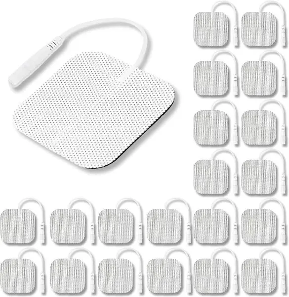 20x Syrtenty TENS Unit Pads 2&#034;X2&#034; 3rd Gen Reusable Latex-Free Replacement Pads