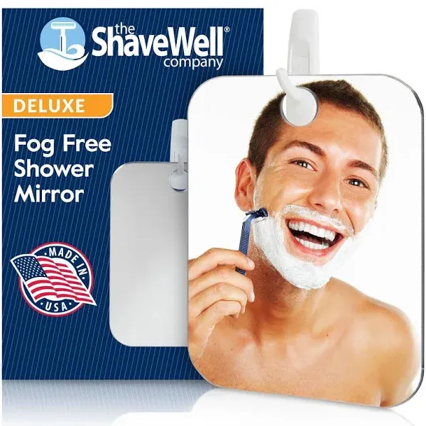 The Shave Well Company Deluxe Anti Fog Shower Mirror