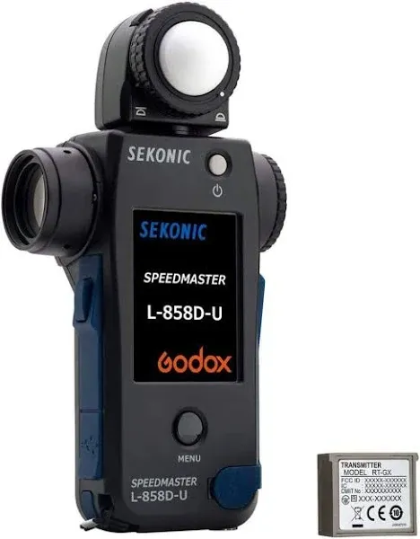 Sekonic L-858D-U Speedmaster Light Meter Kit with RT-GX Transmitter Module for Flashpoint and Godox