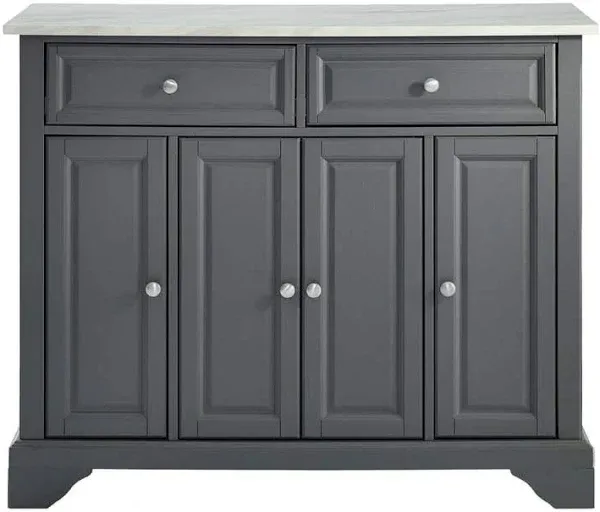 Avery Kitchen Island Distressed Gray