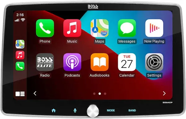 Boss Apple CarPlay Android Auto Bluetooth 9&#034; Car Stereo Backup Camera BE9ACP-C