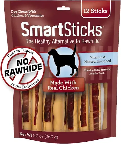 SmartBones SmartSticks Chicken Dog Treats