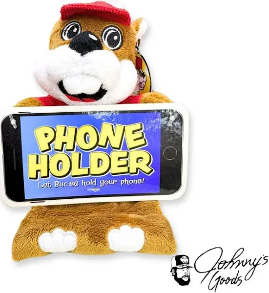 Buc-ee&#039;s Beaver Phone Holder Plush Toy Figure by JAAG 6&#034; Buckee Beanie Mascot